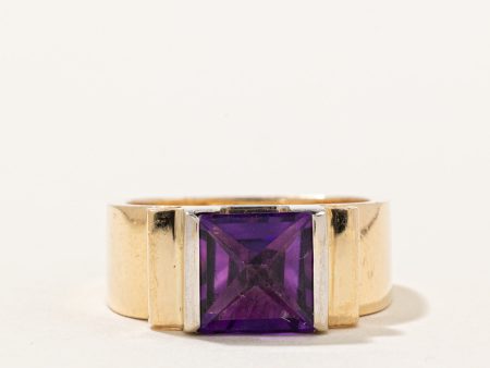 Square Amethyst Cocktail Ring | 2.60ct | SZ 6.5 | Online Hot Sale