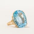 Blue Topaz Cocktail Ring | 38.00ct | SZ 5 | For Discount