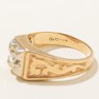 Illusion Set Diamond Embossed Ring | 0.16ct | SZ 8.25 | on Sale