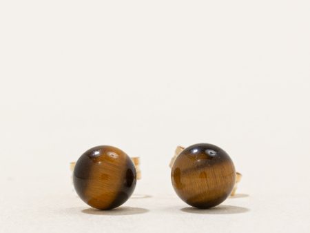 Tigers Eye Stud Earrings | 1.50ctw | For Sale