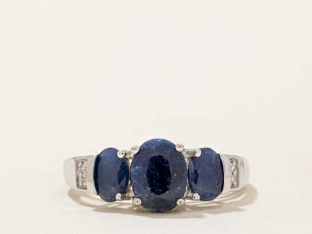 Sapphire & Diamond Ring | 1.90ctw, 0.02ctw | SZ 7 | on Sale