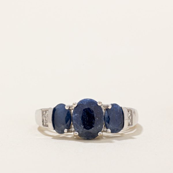 Sapphire & Diamond Ring | 1.90ctw, 0.02ctw | SZ 7 | on Sale