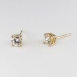 100 Ways  Classic Solitaire Diamond Stud Earrings | Yellow Gold | 0.57ctw- 0.61ctw | Discount