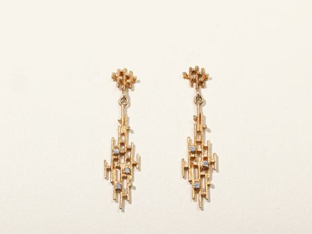 Textured Diamond Earrings | 0.06ctw | Cheap