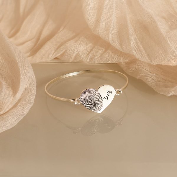 Fingerprint Heart Bangle Supply