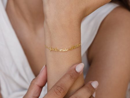 Petite Tiny Multiple Name Bracelet Online Hot Sale