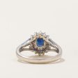 Sapphire & Diamond Halo Ring | 0.50ct, 0.27ctw | SZ 6.5 | Online now