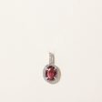 Pink Tourmaline & Diamond Pendant | 1.80ct, 0.14ctw | Online