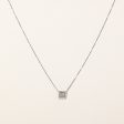 Princess Cut Diamond Pendant & Necklace | 0.64ctw | 16  | For Cheap