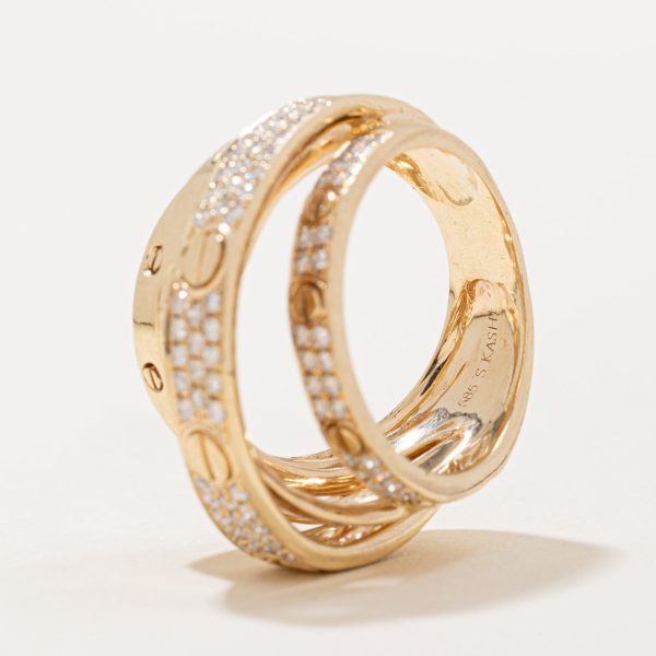 Overlapping Diamond Ring | 0.50ctw | SZ 6.75 | Fashion