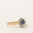 Sapphire & Diamond Halo Ring | 0.20ct, 0.04ctw | SZ 5.5 | on Sale