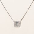 Princess Cut Diamond Pendant & Necklace | 0.64ctw | 16  | For Cheap