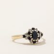 Sapphire & Diamond Cocktail Ring | 0.30ctw, 0.10ctw | SZ 6.75 | For Cheap