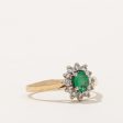 Emerald & Diamond Ring | 0.26ct, 0.12ctw | SZ 6 | Online Hot Sale