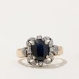 Sapphire & Diamond Cocktail Ring | 1.20ct, 0.10ctw | SZ 6.25 | Supply