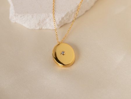 Eliza Oval Locket Necklace Online Hot Sale