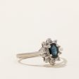 Sapphire & Diamond Halo Ring | 0.50ct, 0.05ctw | SZ 6.5 | Online Hot Sale