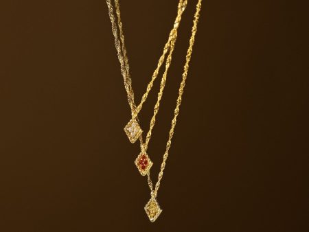 Birthstone Diamond Pendant Necklace Sale