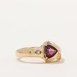 Garnet & Diamond Cocktail Ring | 0.85ct, 0.03ctw | SZ 7 | Discount