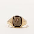 Ruby & Black Onyx Signet Ring | 0.02ct, 1.50ct | SZ 10 | For Sale