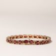 14K Yellow Gold Garnet Bracelet | 20.88ctw | 7.25  | For Discount