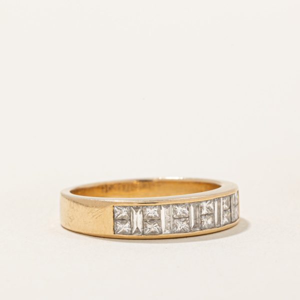 Princess & Baguette Cut Diamond Band | 0.50ctw | SZ 5.75 | Online