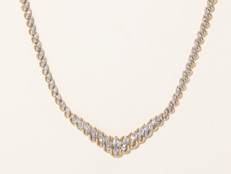 Illusion Set Diamond Necklace | 1.25ctw | 16  | For Discount