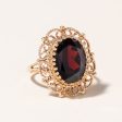 10K Yellow Gold Garnet Ring | 7.01ct | SZ 7.75 | Online