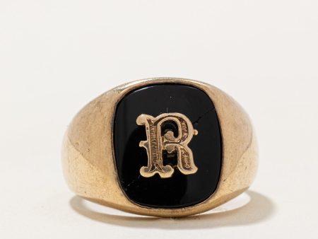 Onyx  R  Signet Ring | 2.90ct | SZ 9.75 | Online