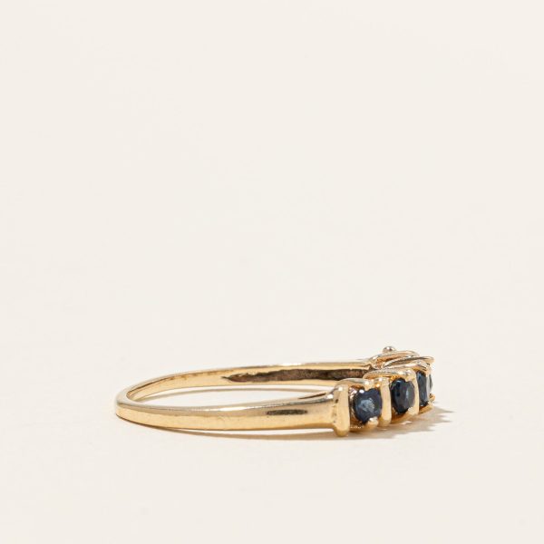 Five Stone Blue Sapphire Ring | 0.25ctw | SZ 6 | Online Sale