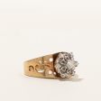 Filigree Diamond Cluster Ring | 0.22ctw | SZ 6.5 | Sale