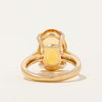 Mandarin Citrine Cocktail Ring | 5.25ct | SZ 5.75 | Supply