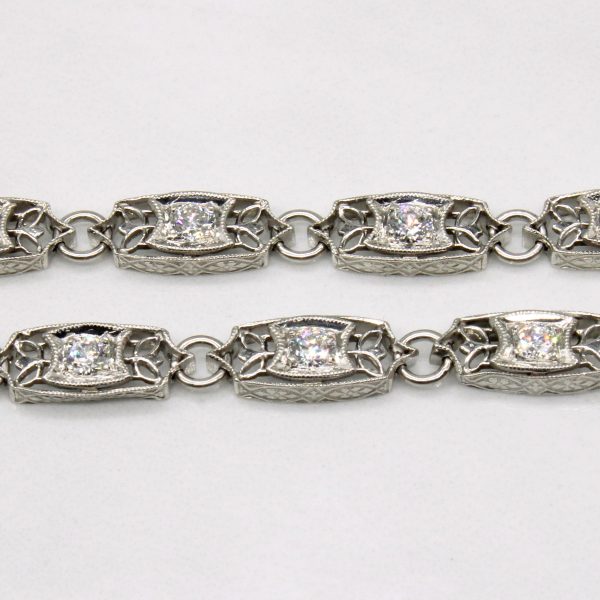 Art Deco Inspired Diamond Bracelet | 0.91ctw | 7.25  | on Sale