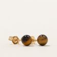 Tigers Eye Stud Earrings | 1.50ctw | For Sale