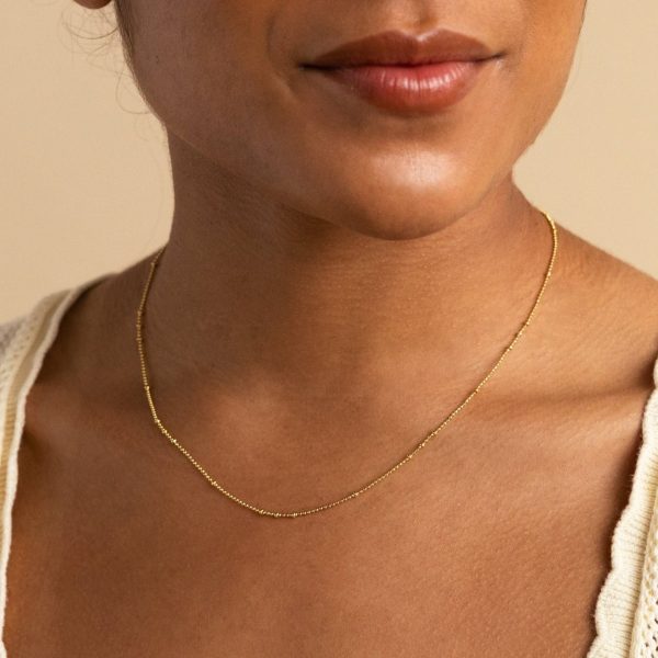 Beaded Ball Chain Necklace Online Hot Sale