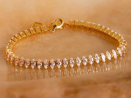 Marquise Diamond Tennis Bracelet For Cheap