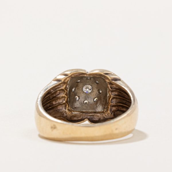 Illusion Set Diamond Cocktail Ring | 0.17ctw | SZ 8 | Online now