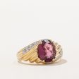 Garnet & Diamond Cocktail Ring | 2.80ct, 0.08ctw | SZ 6.75 | Online