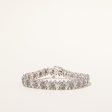 Cluster Diamond White Gold Bracelet | 1.61ctw | 7 | Online Sale