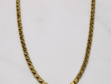 14k Yellow Gold Modified Parallel Chain | 36  | Online now