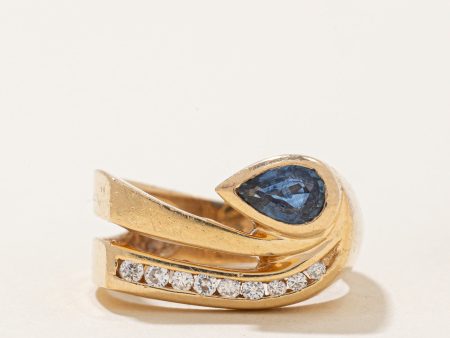 Sapphire & Diamond Cocktail Ring | 0.35ctw, 0.11ctw | SZ 6 | Online Hot Sale