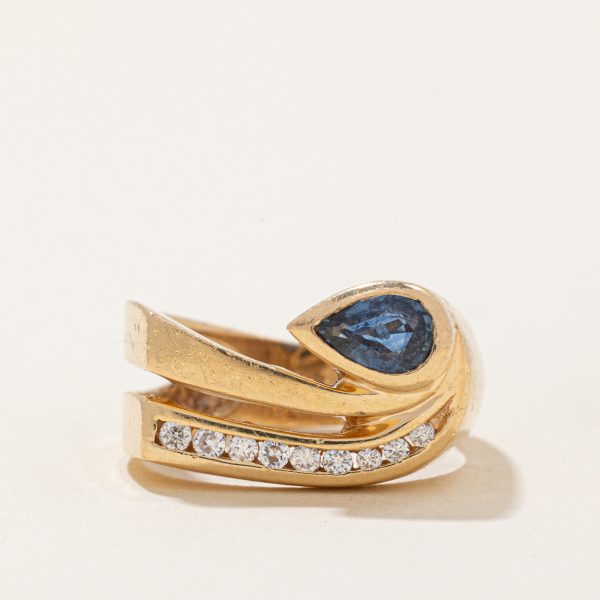 Sapphire & Diamond Cocktail Ring | 0.35ctw, 0.11ctw | SZ 6 | Online Hot Sale