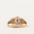 Ruby & Diamond Cocktail Ring | 0.35ctw, 0.02ctw | SZ 6.75 | Online