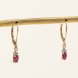 Ruby & Diamond Drop Earrings | 0.50ctw, 0.03ctw | Discount