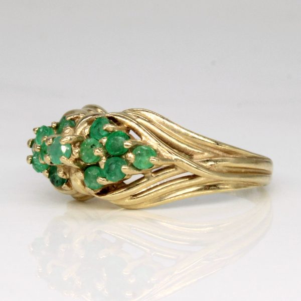 Emerald Cocktail Ring | 0.35ctw | SZ 5 | Online Hot Sale