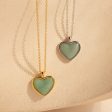 Aventurine Heart Necklace Online Hot Sale