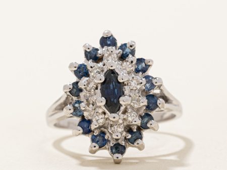 Sapphire & Diamond Ring | 0.45ctw, 0.18ctw | SZ 6 | Fashion