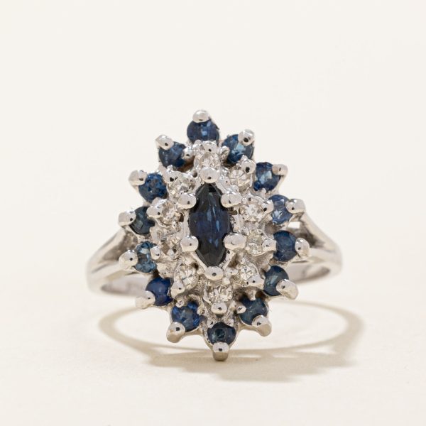 Sapphire & Diamond Ring | 0.45ctw, 0.18ctw | SZ 6 | Fashion