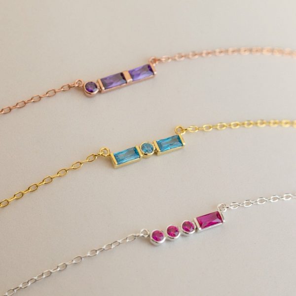 Initial Morse Birthstone Necklace For Discount