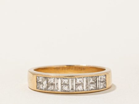 Princess & Baguette Cut Diamond Band | 0.50ctw | SZ 5.75 | Online